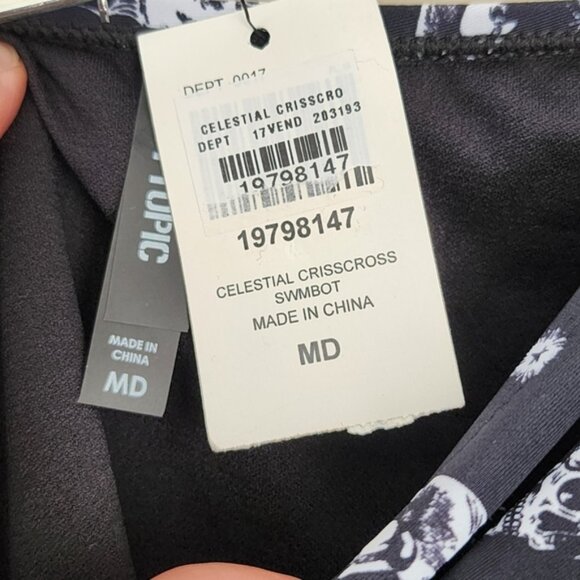 Hot Topic Swim Bottoms Celestial Skull Hipster1634 - Picture 3 of 4